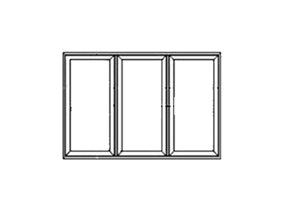 3 panel door